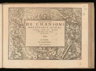 Jean Servin: Second livre de chansons nouvelles. Bassus