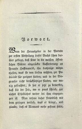 Die Serapions-Brüder : gesammelte Erzählungen und Mährchen. Supplementband, Die letzten Erzählungen : von E.T.A. Hoffmann ; Vollständig gesammelt und mit Nachträgen zu dem Werke: Aus Hoffmann's Leben und Nachlaß herausgegeben von dessen Verfasser