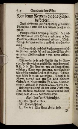 Apothecker-Gewichte. - Anstreich-Wässerlein.