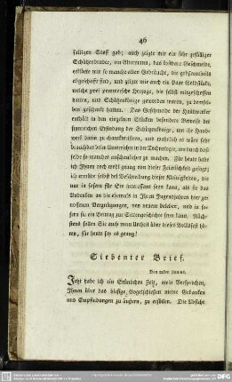 Siebenter Brief. Den 22sten Junius