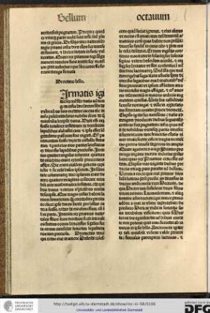 [F]irmatis igitur sex mensibus datis ad treugam infra hos Hector sibi de vulneribus suis medetur iacens tunc in aula pulchritudinis nobilis Ilion de qua mirabilia scripsit Dares...