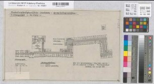 Arnsberg, Bezirksregierung, Hauptgebäude Seibertzstr. 1, Grundrissskizze 1. Stock