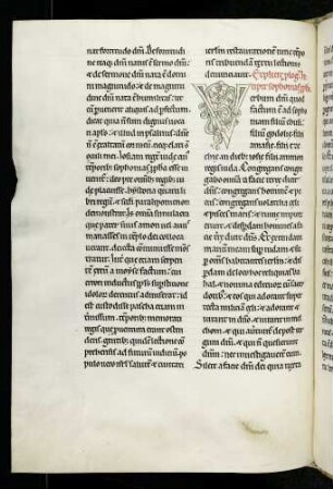 Zierinitiale (Buch Sofonias / Zefanja): V(erbum domini quod factum est ad sofoniam)