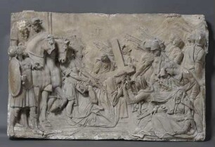 Christus bricht mit dem Kreuz zusammen