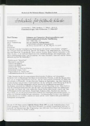 Hochschule für Bildende Künste / Musikhochschule