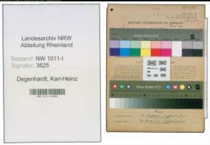 Entnazifizierung Karl-Heinz Degenhardt , geb. 12.09.1920 (Arzt)