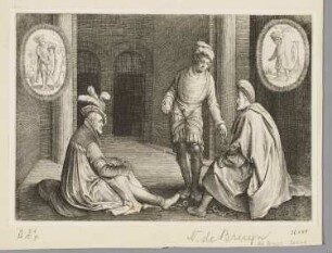 Josef deutet die Träume des Häftlings, Blatt 4 der Folge "Geschichte des Josef"