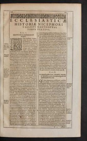 Ecclesiasticae Historiae ... Tomus Tertius.