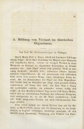III. Kleinere Mittheilungen