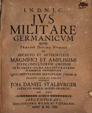 Ius militare Germanicum