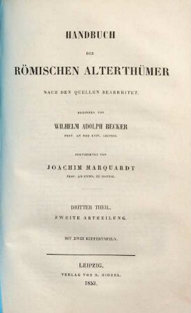 Handbuch der römischen Alterthümer. 3,2