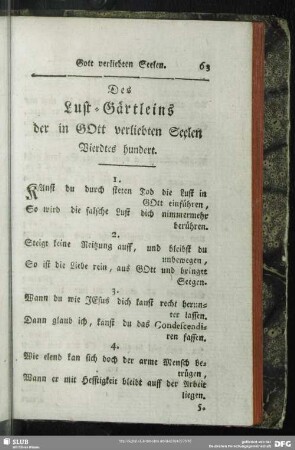 Vierdtes hundert