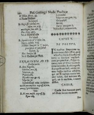 Caput V. De Polypo.