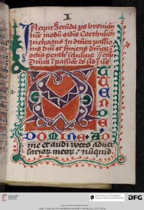 Breviarium ordinis Carthusiensis, 2. Teil (Pass. Dom. - Oct. Pent.)