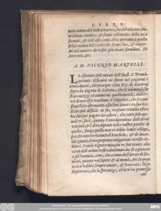 A M. Vincenzo Martelli.