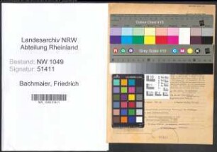 Entnazifizierung Friedrich Bachmaier , geb. 30.03.1903 (Lehrer)