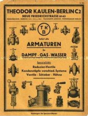 Armaturen für Dampf, Wasser und Gas