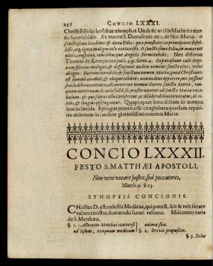 Concio LXXXII. Festo S. Matthaei Apostoli.