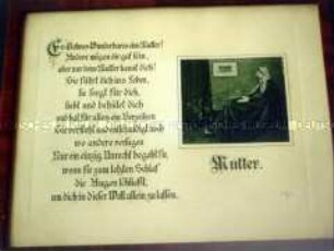 Wandspruch "Es ist etwas Wunderbares eine Mutter!"