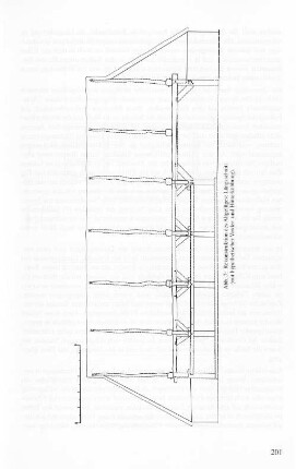 Abb. 7: Rekonstruktion des Altgefüges: Längsschnitt (mit hypothetischer Vorder- und Hinterkübbung).
