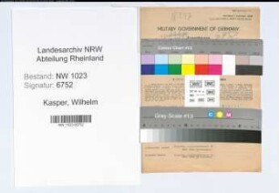 Entnazifizierung Wilhelm Kasper , geb. 03.08.1895 (Friseurmeister)