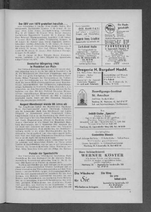 Der EBV von 1875 gratuliert herzlich...