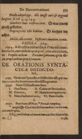 De Orationis Syntacticae Distinctione.