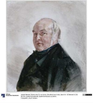 Bildnis des Dr. von Arnim, Brustbild nach links