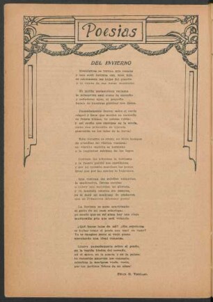 Poesías : Del invierno