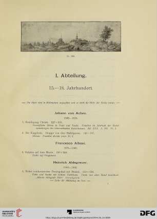 I. Abteilung. 15.-18. Jahrhundert (Nr. 1-512)