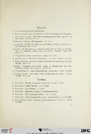 Textilien (Nr. 10-45)