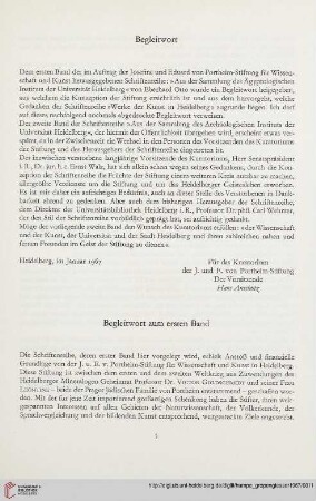 Begleitwort