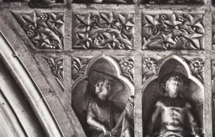 Mittleres Westportal — nördliche Rahmung, 6. Zone: Taufe Christi