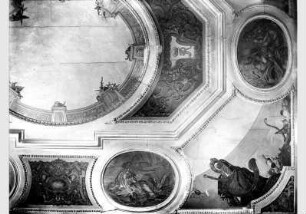 Blick auf die Decke der ehemaligen Naturalienkammer der Kunstkammer im Berliner Stadtschloss