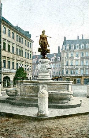 Leipzig: neuer Brunnen am Rossplatz