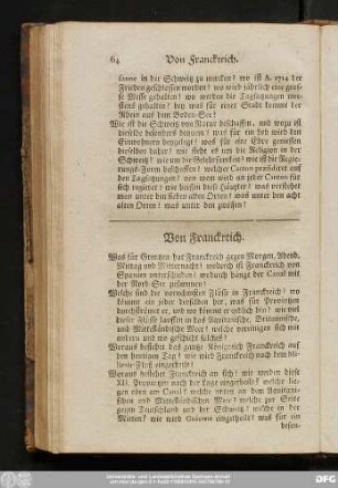 Von Franckreich.
