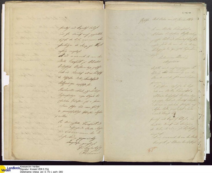 Von W. Fehsenfeld (Blender, Morsum) 1863 beantragte Wind- und Dampf-Kornmühle an der Straße zwischen Amedorf und Oiste; V.