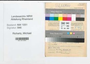Entnazifizierung Michael Richartz , geb. 02.11.1903 (Gastwirt)