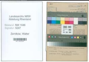 Entnazifizierung Walter Zernikow , geb. 01.10.1901 (Kaufmann)