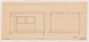 Werkbund-Ausstellung, Stuttgart-Weißenhof Einfamilienhaus Typ C 7: Kinderzimmer, Wandansichten X und Y 1:20