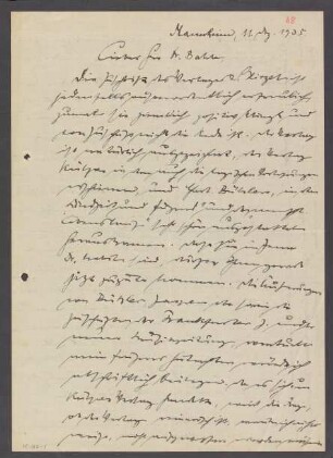 [Brief von Otto Selz an Julius Bahle vom 11. Dezember 1935]