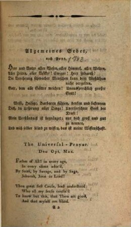 Friedrichs von Hagedorn Poetische Werke : Mit seiner Lebensbeschreibung und Charakteristik und mit Auszügen seines Briefwechsels begleitet ; Fünf Theile, 1. Lehrgedichte und Epigrammen
