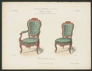 "Fauteuil et Chaise Genre moulure", aus: Le Garde-meuble