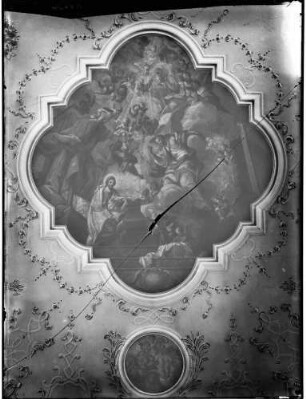 Kenzingen Sankt Laurentius Kirche Östliches Deckenfeld Christi Geburt (13. Jahrhundert)