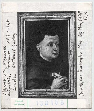 Meister von Flémalle (Robert Campin): Männliches Porträt. London, National Gallery