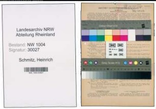 Entnazifizierung Heinrich Schmitz , geb. 10.11.1884 (Gelderheber)