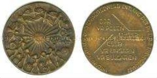Medaille zum Internationalen Zeichenwettbewerb "Entlang der Pipeline Freundschaft"