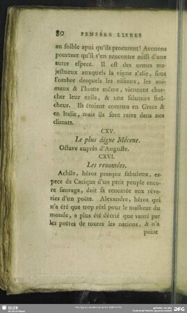 CXV. Le plus digne Mécene