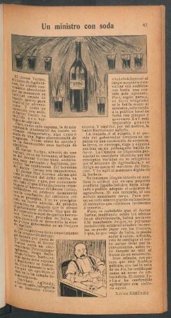 Un ministro con soda
