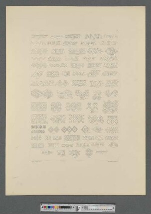[Tafel 104. Geometrische Figuren und daraus abgeleitete Ornamente.]
